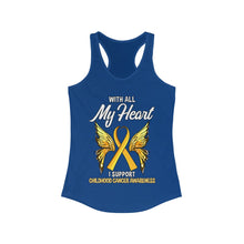 Load image into Gallery viewer, Childhood Cancer My Heart Tank Top