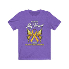 Load image into Gallery viewer, Childhood Cancer My Heart Tee