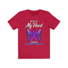 Load image into Gallery viewer, Alzheimer's My Heart T-shirt