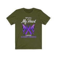 Load image into Gallery viewer, Alzheimer's My Heart T-shirt