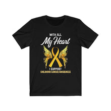Load image into Gallery viewer, Childhood Cancer My Heart Tee