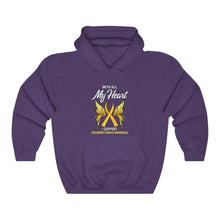 Load image into Gallery viewer, Childhood Cancer My Heart Hoodie