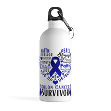 Load image into Gallery viewer, Colon Cancer Survivor Steel Bottle