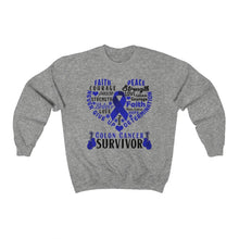 Load image into Gallery viewer, Colon Cancer Survivor Sweater