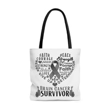 Load image into Gallery viewer, Brain Cancer Survivor Tote Bag