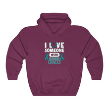 Load image into Gallery viewer, Ovarian Cancer Love Hoodie