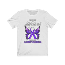 Load image into Gallery viewer, Alzheimer's My Heart T-shirt