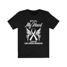 Load image into Gallery viewer, Lung Cancer My Heart T-shirt
