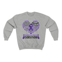 Load image into Gallery viewer, Pancreatic Cancer Survivor Sweater