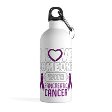 Load image into Gallery viewer, Pancreatic Cancer Love Steel Bottle