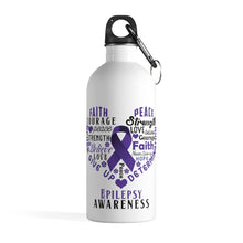 Load image into Gallery viewer, Epilepsy Awareness Steel Bottle