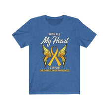 Load image into Gallery viewer, Childhood Cancer My Heart Tee