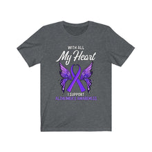 Load image into Gallery viewer, Alzheimer's My Heart T-shirt