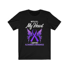 Load image into Gallery viewer, Alzheimer's My Heart T-shirt