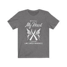 Load image into Gallery viewer, Lung Cancer My Heart T-shirt