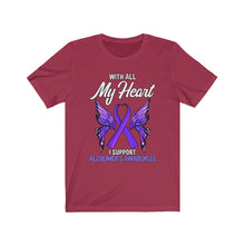 Load image into Gallery viewer, Alzheimer's My Heart T-shirt