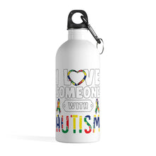 Load image into Gallery viewer, Autism Love Steel Bottle