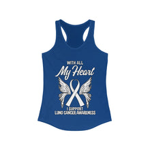 Load image into Gallery viewer, Lung Cancer My Heart Tank Top