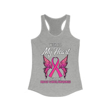 Load image into Gallery viewer, Breast Cancer My Heart Tank Top