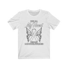 Load image into Gallery viewer, Lung Cancer My Heart T-shirt