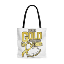 Load image into Gallery viewer, Childhood Cancer Warrior Tote Bag