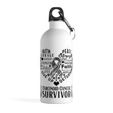 Load image into Gallery viewer, Carcinoid Cancer Survivor Steel Bottle