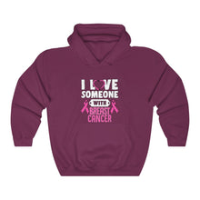 Load image into Gallery viewer, Breast Cancer Love Hoodie