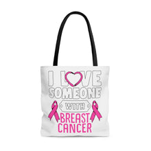 Load image into Gallery viewer, Breast Cancer Love Tote Bag