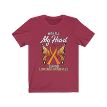 Load image into Gallery viewer, Leukemia My Heart T-shirt