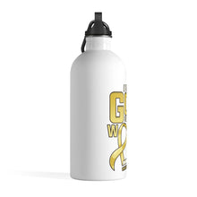 Load image into Gallery viewer, Childhood Cancer Warrior Steel Bottle