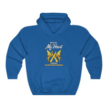 Load image into Gallery viewer, Childhood Cancer My Heart Hoodie