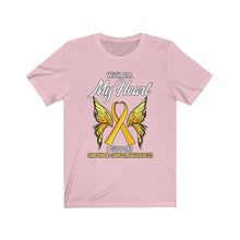 Load image into Gallery viewer, Childhood Cancer My Heart Tee