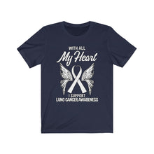 Load image into Gallery viewer, Lung Cancer My Heart T-shirt
