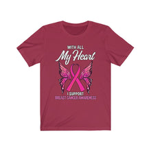 Load image into Gallery viewer, Breast Cancer My Heart Tee