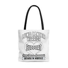 Load image into Gallery viewer, Lung Cancer Support Tote Bag