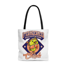 Load image into Gallery viewer, Uterine Cancer Chick Tote Bag