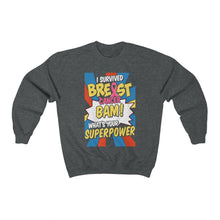 Load image into Gallery viewer, Survived Breast Cancer Sweater