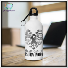 Load image into Gallery viewer, Brain Cancer Survivor Steel Bottle