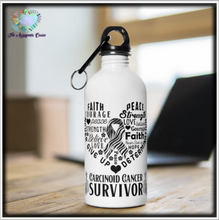 Load image into Gallery viewer, Carcinoid Cancer Survivor Steel Bottle