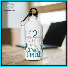 Load image into Gallery viewer, Cervical Cancer Love Steel Bottle