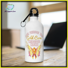 Load image into Gallery viewer, Cure Childhood Cancer Steel Bottle
