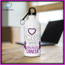 Load image into Gallery viewer, Pancreatic Cancer Love Steel Bottle