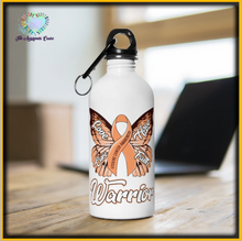 Load image into Gallery viewer, Uterine Cancer Warrior Steel Bottle