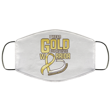 Load image into Gallery viewer, Childhood Cancer Warrior Face Mask