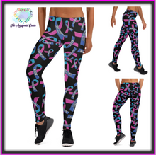 Load image into Gallery viewer, Thyroid Cancer Awareness Legging