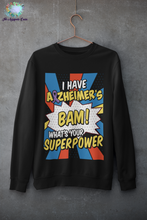 Load image into Gallery viewer, Alzheimer's Superpower Sweater