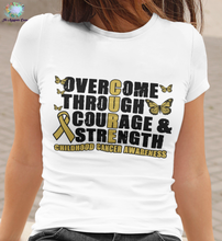 Load image into Gallery viewer, Overcome Childhood Cancer Tee