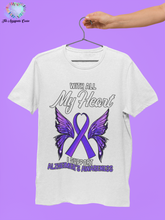 Load image into Gallery viewer, Alzheimer's My Heart T-shirt