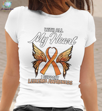 Load image into Gallery viewer, Leukemia My Heart T-shirt