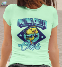 Load image into Gallery viewer, Ovarian Cancer Chick T-shirt